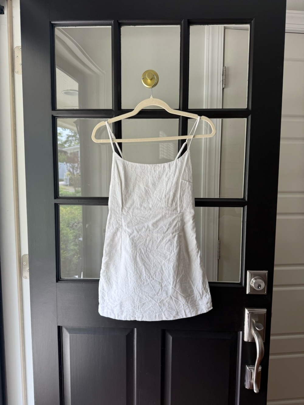 Abercrombie & Fitch White Mini Slip Dress